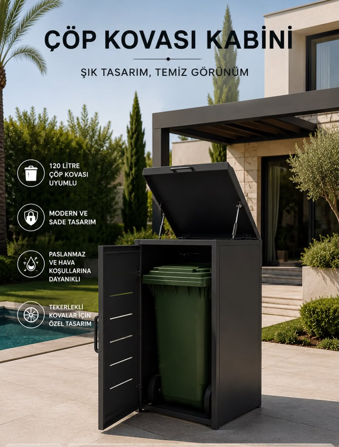 Metal Çöp Kabini: Atölyeden Sabit Site Kurulumuna